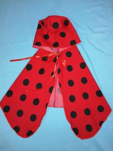 Kids Costumes to Hire - Cape Red with Black dots - CHILD